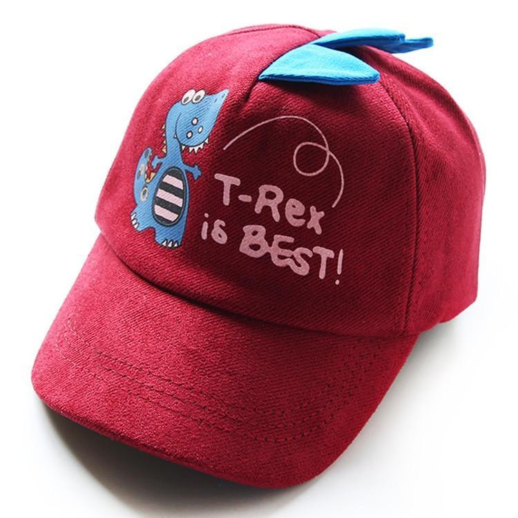 ''T-Rex Is Best'' Dinosaur Kids Hats - Kiddiez Corner
