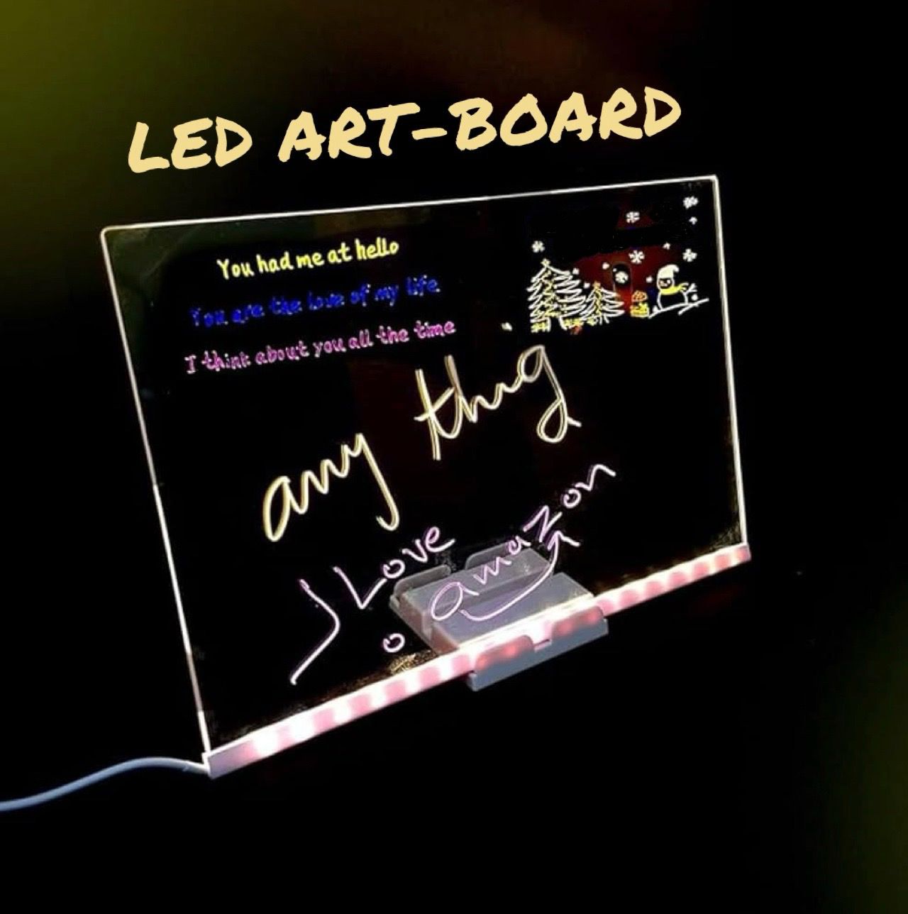 3D LED Acrylic Art Board - Kiddiez Corner