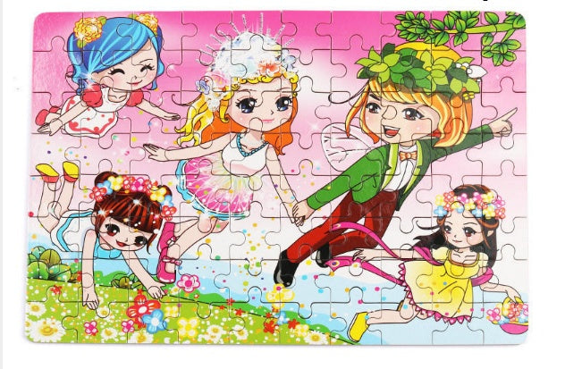80PCS wooden educational toys educational puzzle