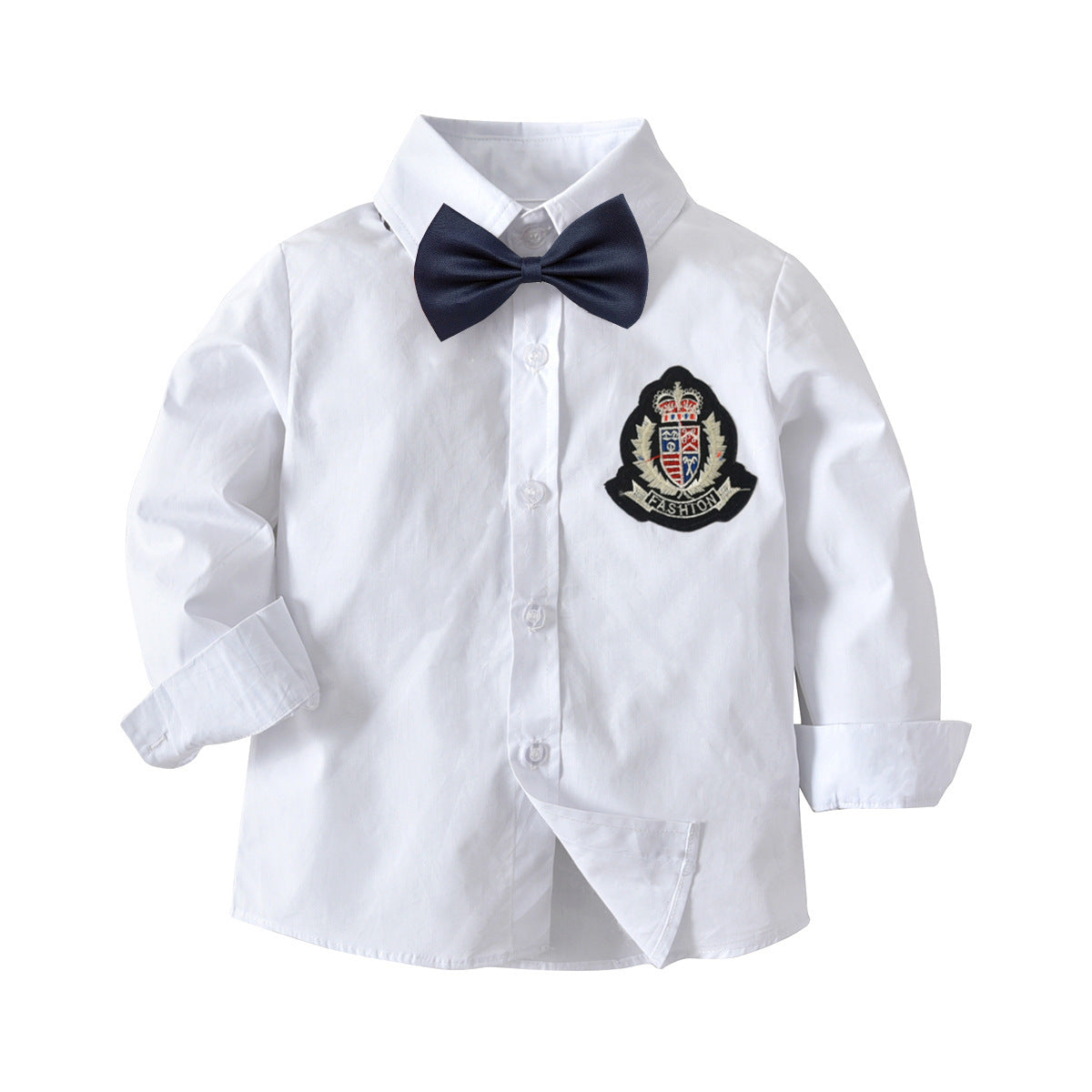 Baby boy long sleeve buttoning shirt