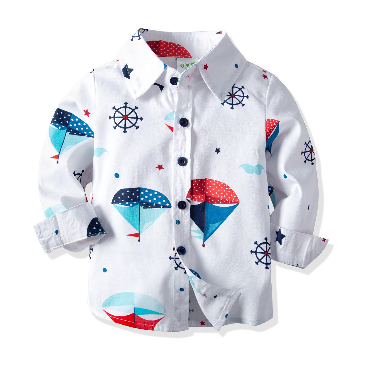 Baby boy long sleeve buttoning shirt