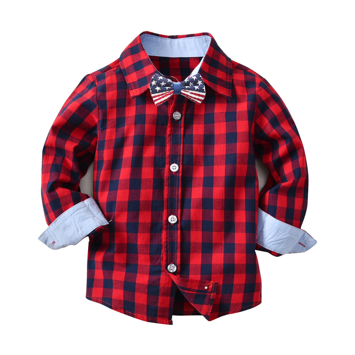 Baby boy long sleeve buttoning shirt