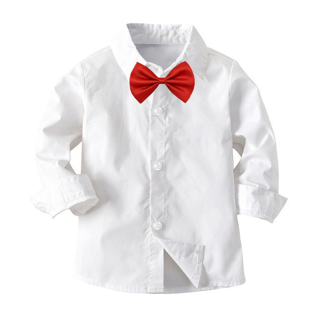 Baby boy long sleeve buttoning shirt