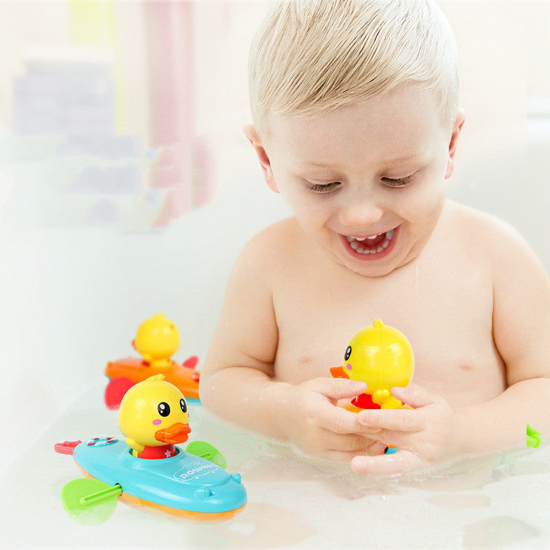 Bath Toys Children Duckling Rowing Boat - Kiddiez Corner