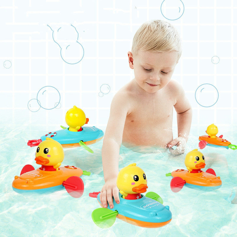 Bath Toys Children Duckling Rowing Boat - Kiddiez Corner