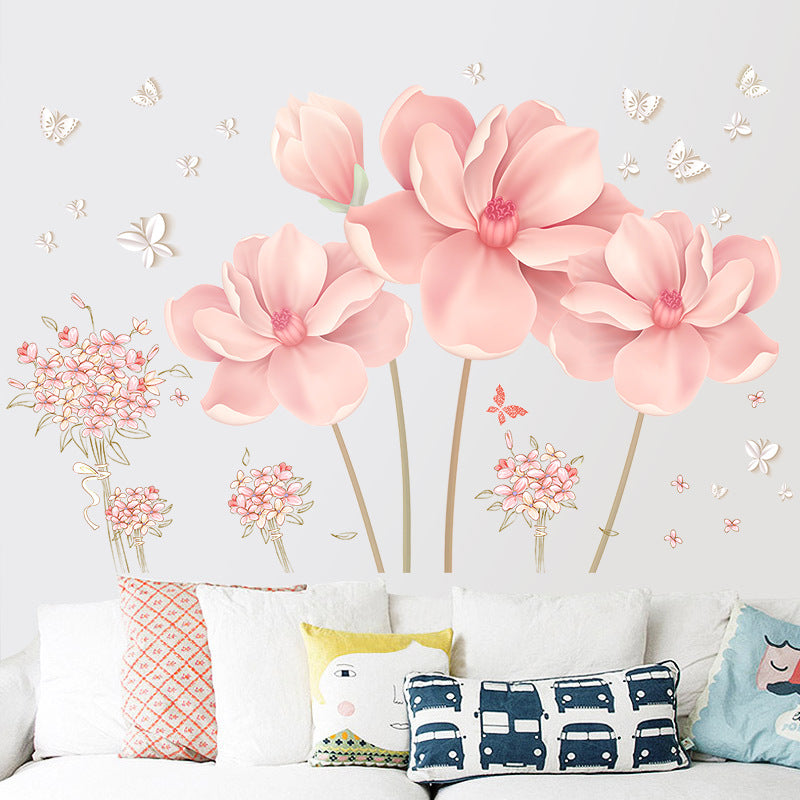 Bedroom Flower Self-adhesive Wall Sticker Room Decorations