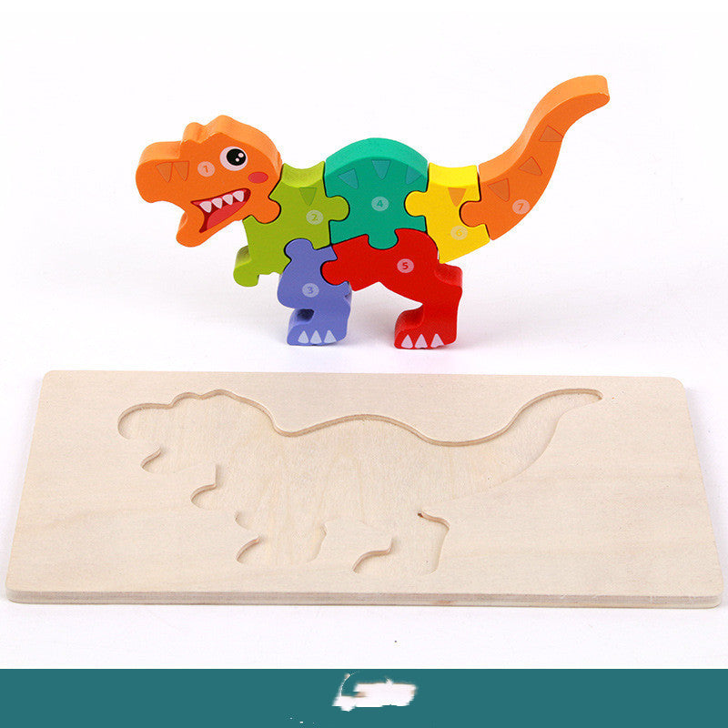 Children's Educational Toys Wooden Three-dimensional Montessori Puzzle
