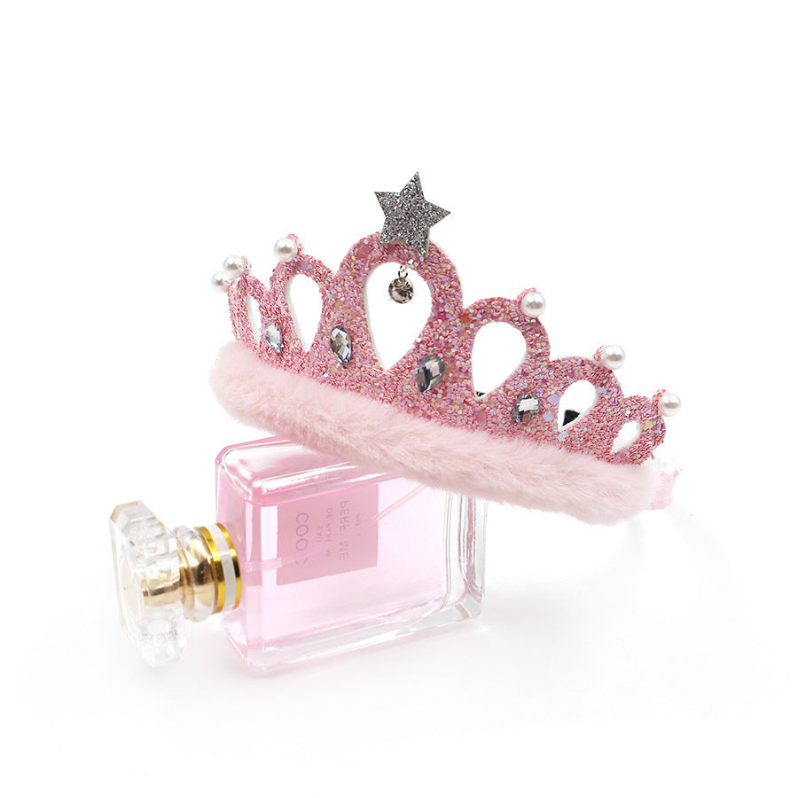 Children's Hair Accessories New Sequined Crystal Crown Girls - Kiddiez Corner