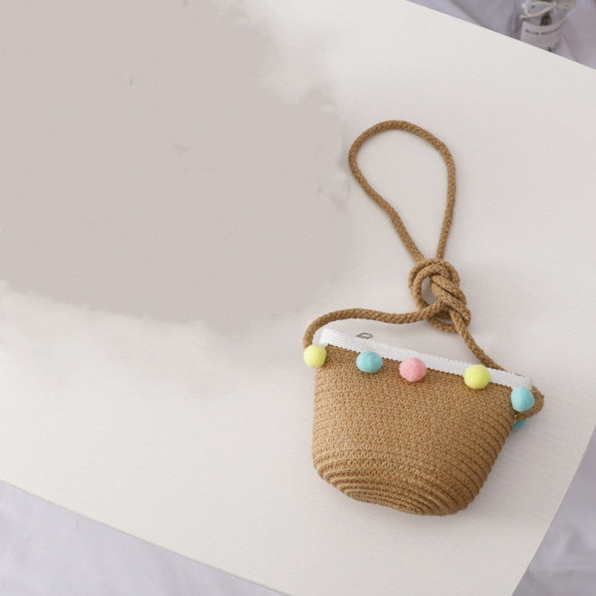 Children's Straw Hat Hand Bag Set - Kiddiez Corner
