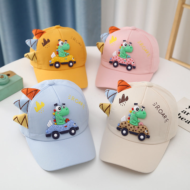 Dinosaur Car Peaked Cap Hats for Boys and Girls - Kiddiez Corner