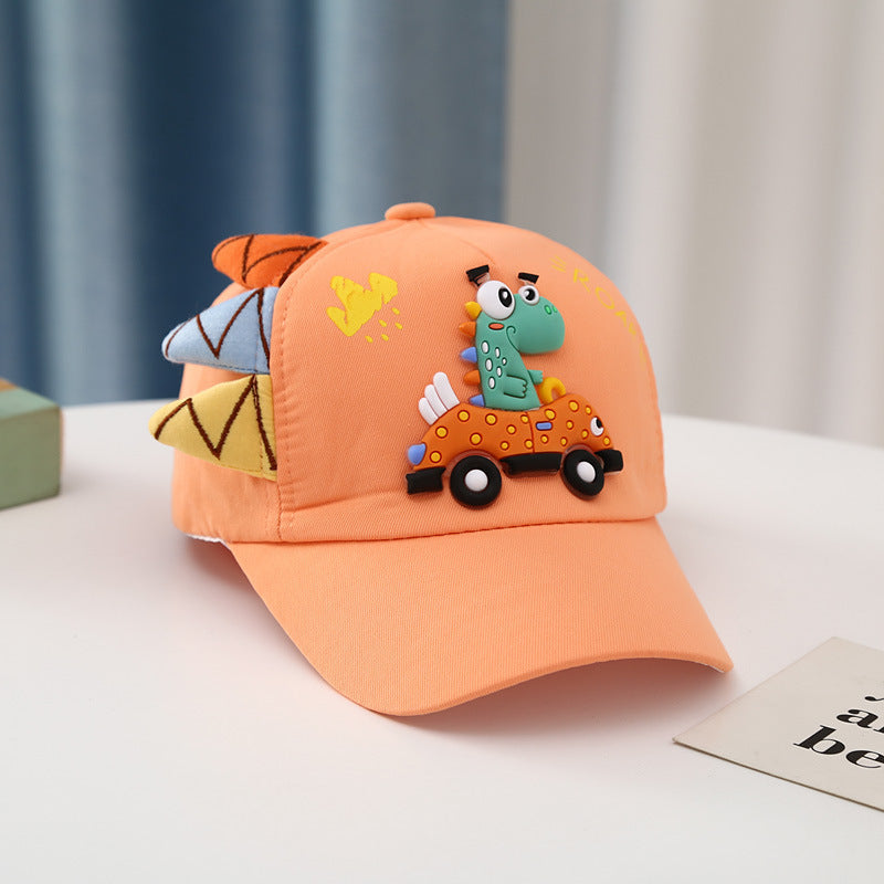 Dinosaur Car Peaked Cap Hats for Boys and Girls - Kiddiez Corner