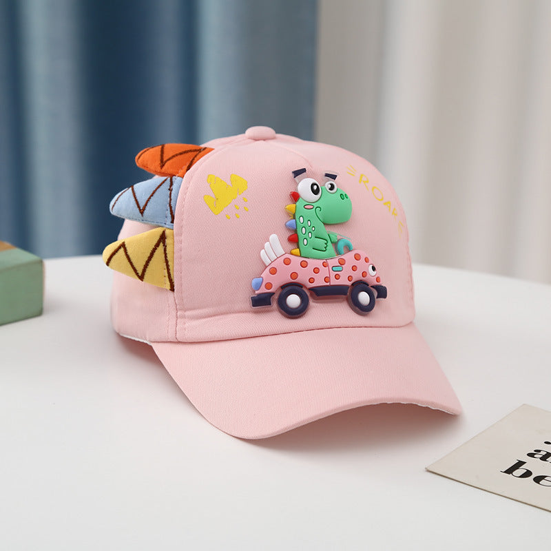 Dinosaur Car Peaked Cap Hats for Boys and Girls - Kiddiez Corner