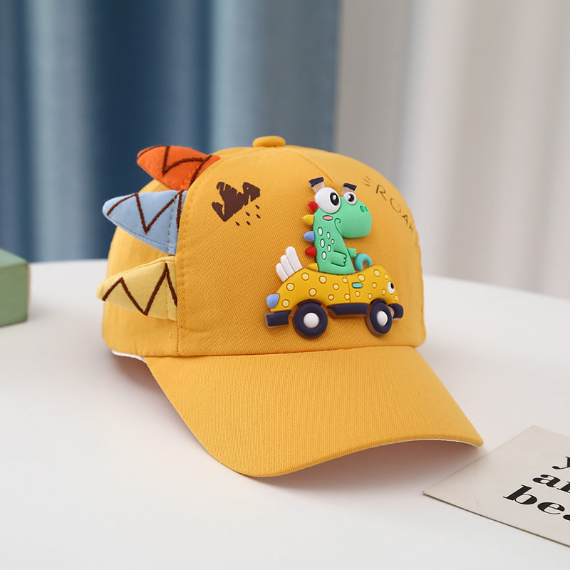 Dinosaur Car Peaked Cap Hats for Boys and Girls - Kiddiez Corner