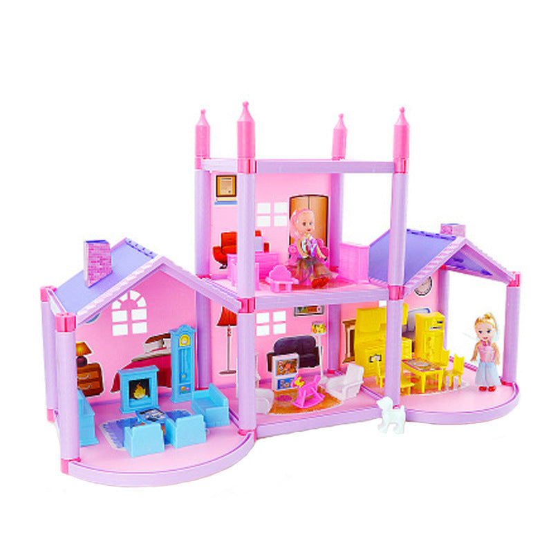 Doll House Villa DIY Assembled House for Girls