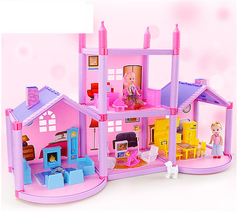 Doll House Villa DIY Assembled House for Girls