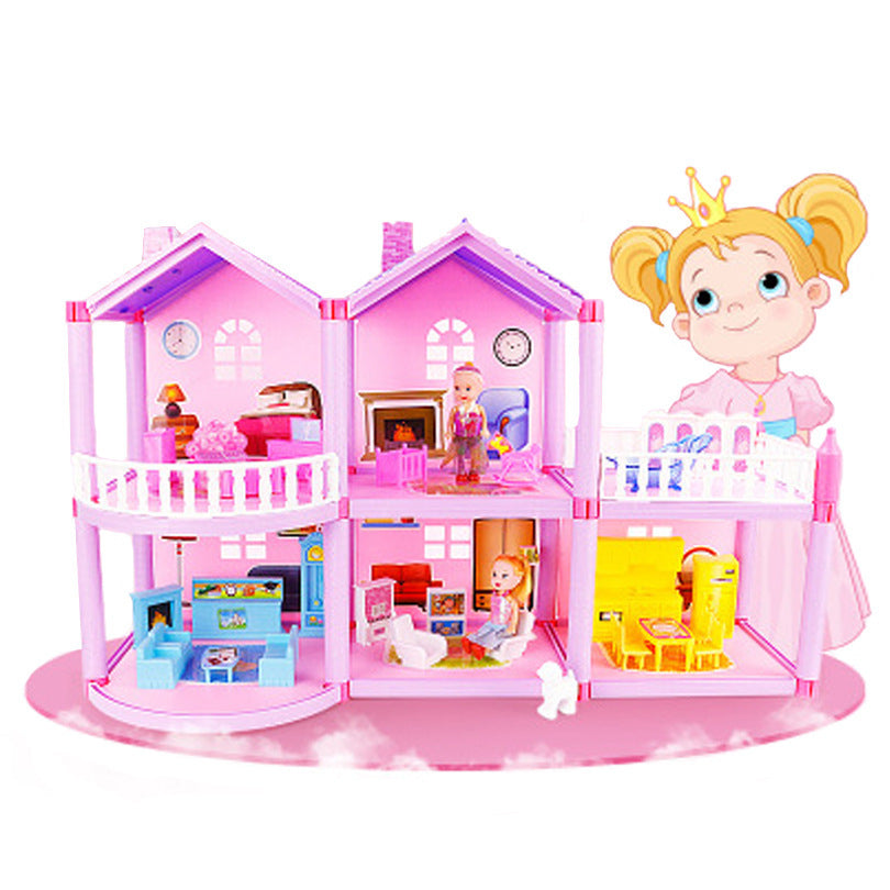 Doll House Villa DIY Assembled House for Girls