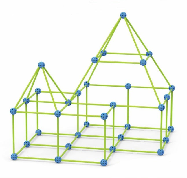Fort Building Kit Construction Set Kids Toy Tents Fortress Builder