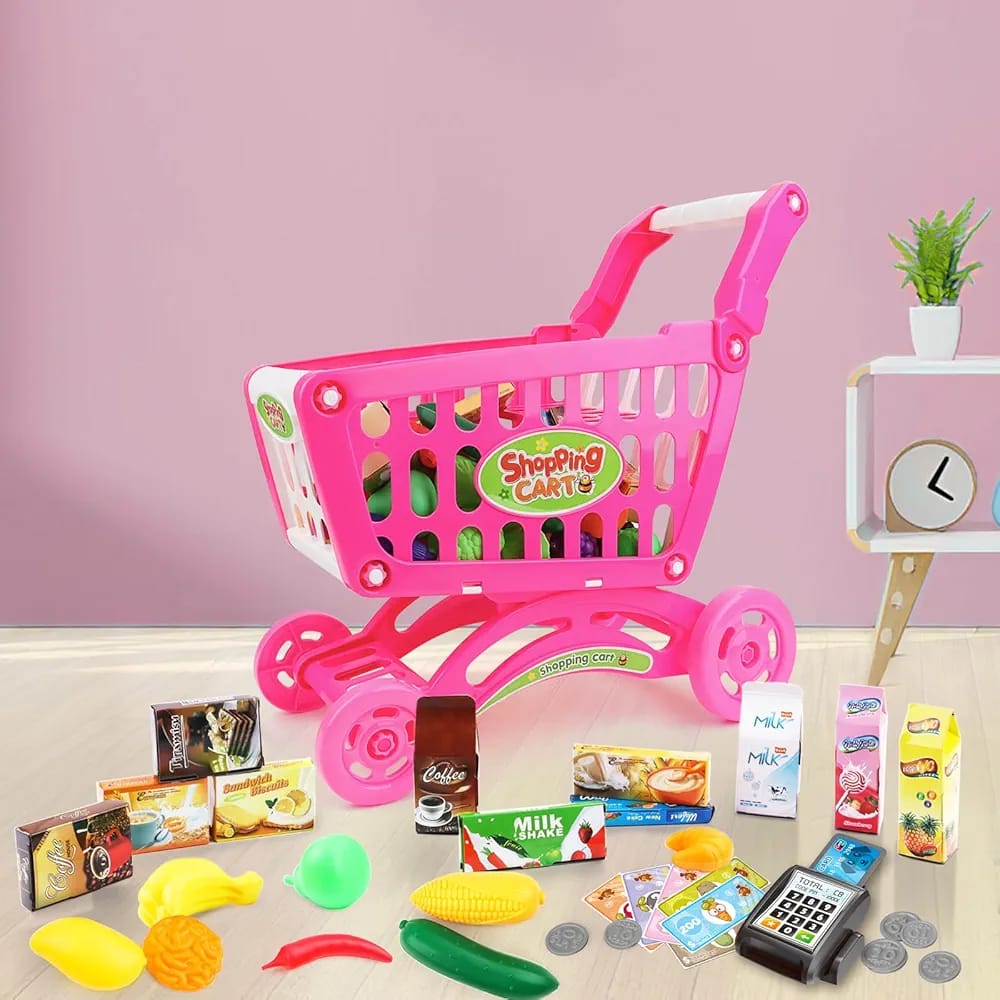 Pink Shopping Cart for Girls