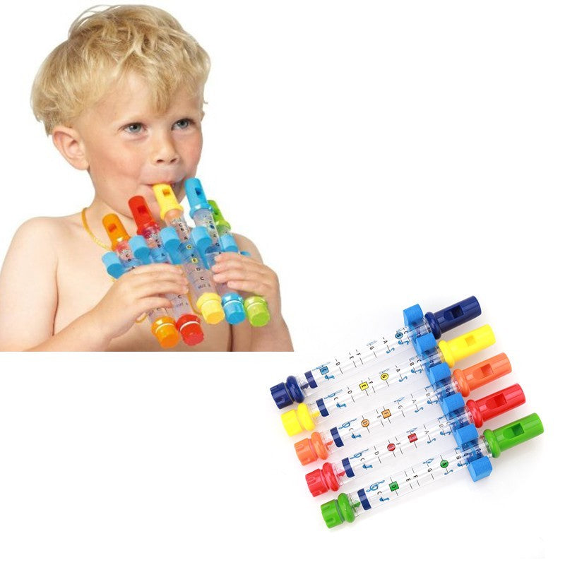 Kids Bathtime Fun Water Flutes 5pcs Set Bath Toys - Kiddiez Corner