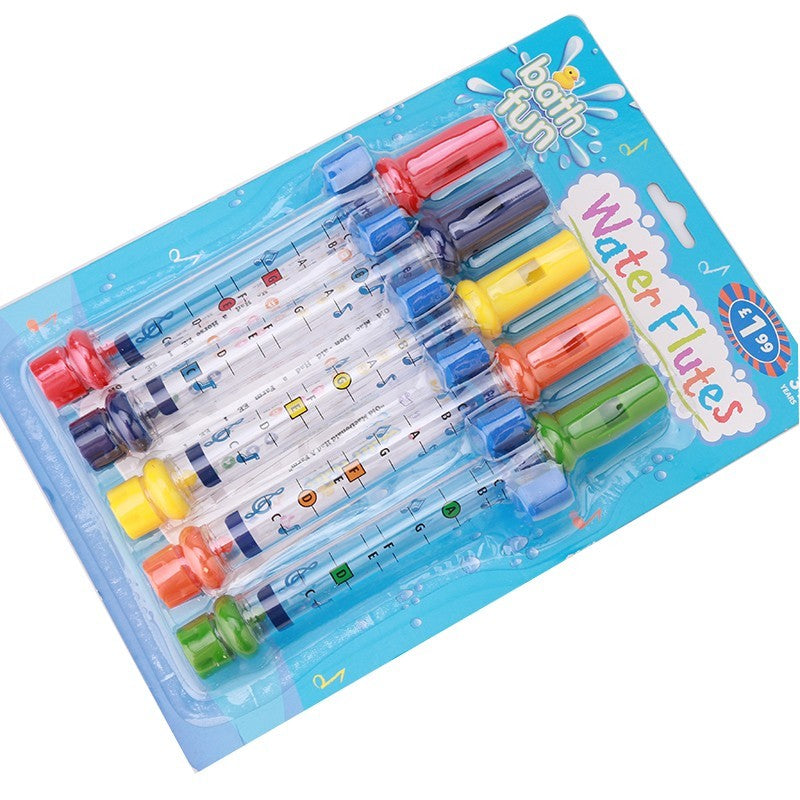 Kids Bathtime Fun Water Flutes 5pcs Set Bath Toys - Kiddiez Corner