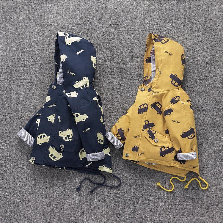 Long-sleeved Hooded Cotton-padded Jacket For Boys