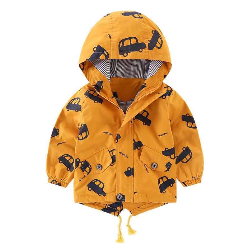 Long-sleeved Hooded Cotton-padded Jacket For Boys