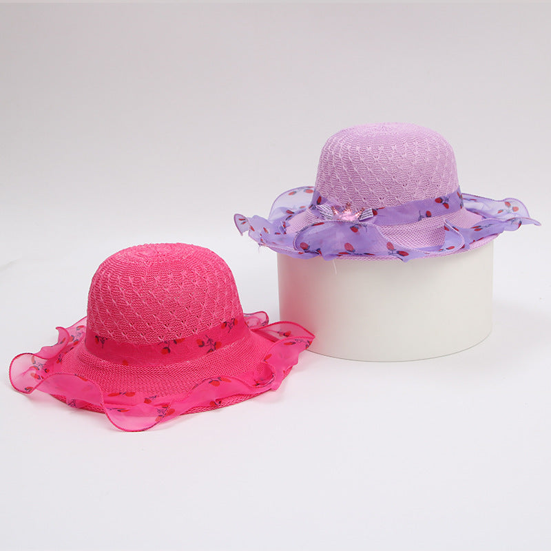 Princess Straw Hat for Kids - Kiddiez Corner