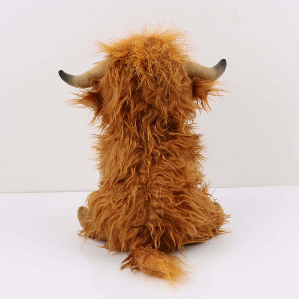 Cow Plush Toy Long Hair Soft Toy - Kiddiez Corner
