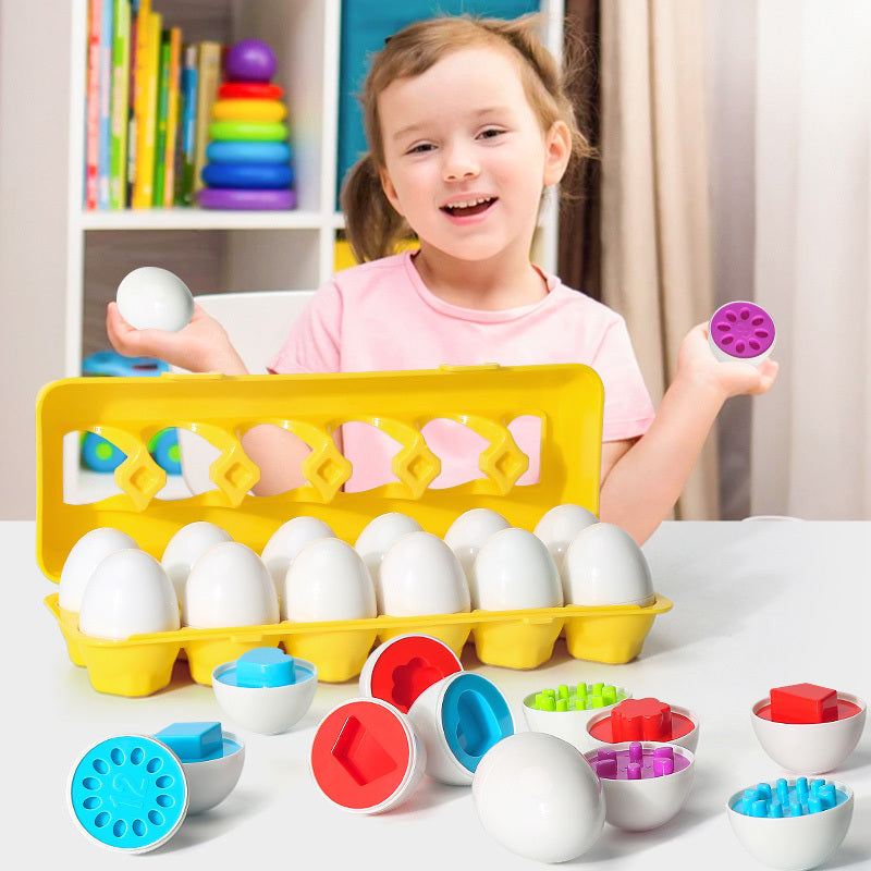 Shape Matching Sorters Eggs Toys For Kids Children