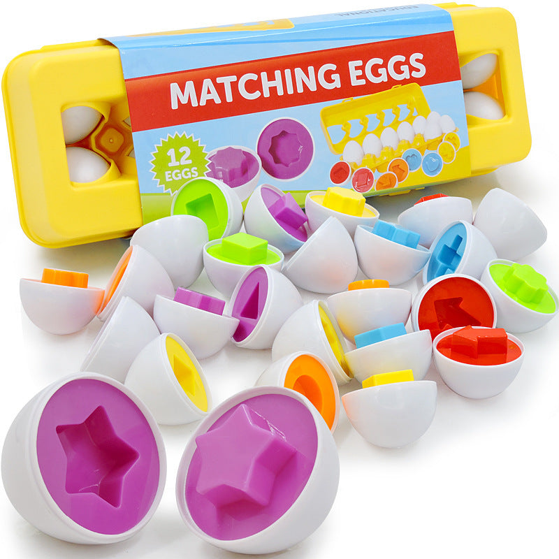 Shape Matching Sorters Eggs Toys For Kids Children