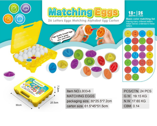 Shape Matching Sorters Eggs Toys For Kids Children