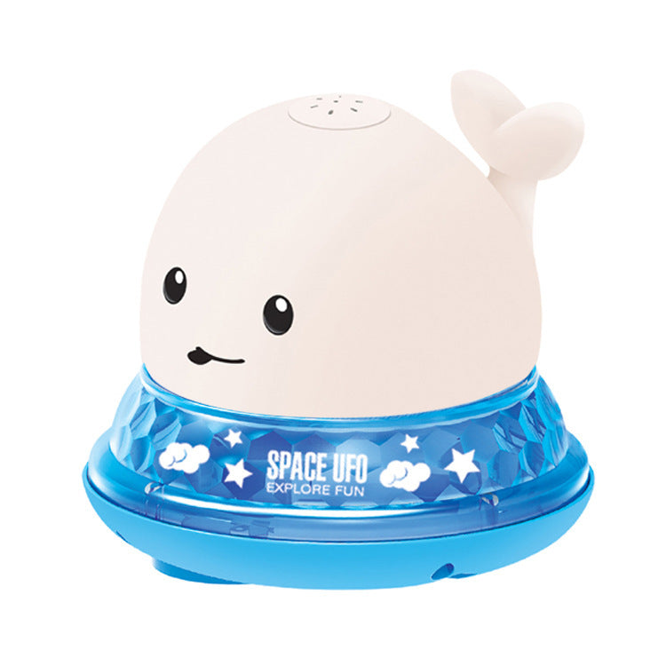 Whale Floating Spraying Water Bath Toys With Light Music LED