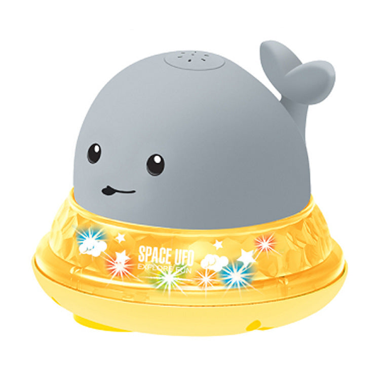 Whale Floating Spraying Water Bath Toys With Light Music LED