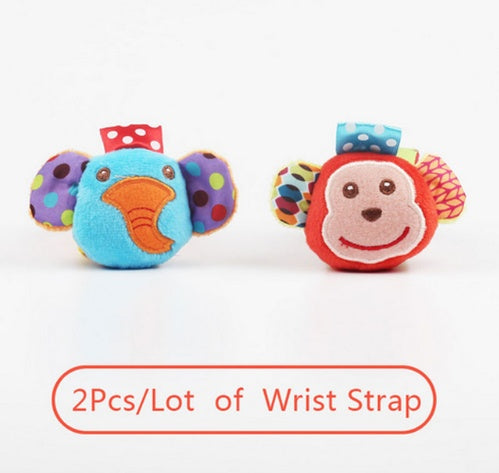 Soft Animal Rattle Infant Newborn Toy Wrist Strap Baby Foot Socks