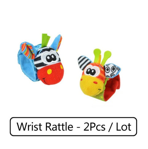 Soft Animal Rattle Infant Newborn Toy Wrist Strap Baby Foot Socks