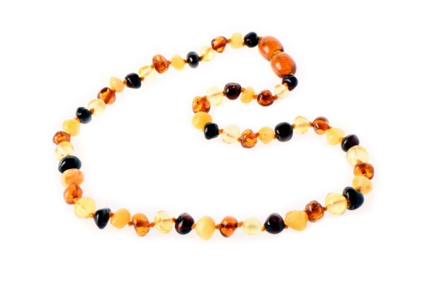 Baltic Amber Teething Necklace - Mixed - Kiddiez Corner