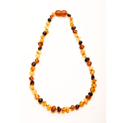 Baltic Amber Teething Necklace - Mixed - Kiddiez Corner