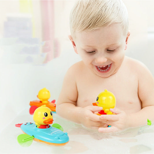 Bath Toys Children Duckling Rowing Boat - Kiddiez Corner