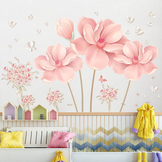 Bedroom Flower Self-adhesive Wall Sticker Room Decorations