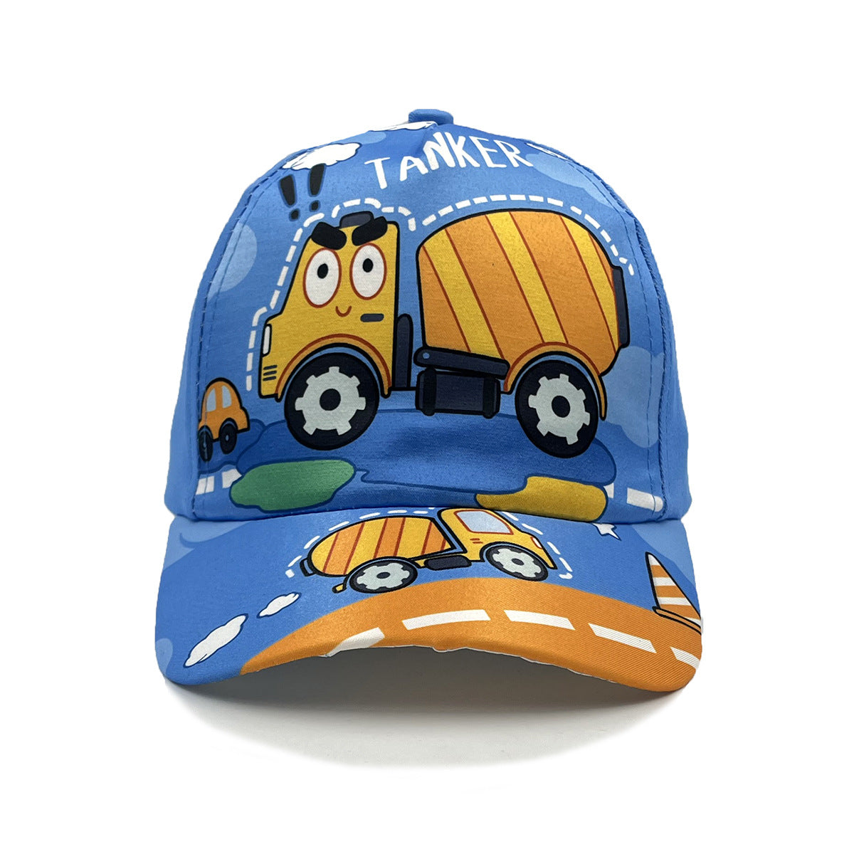 Cartoon Children's Baseball Cap For Engineering Vehicle Excavator - Kiddiez Corner
