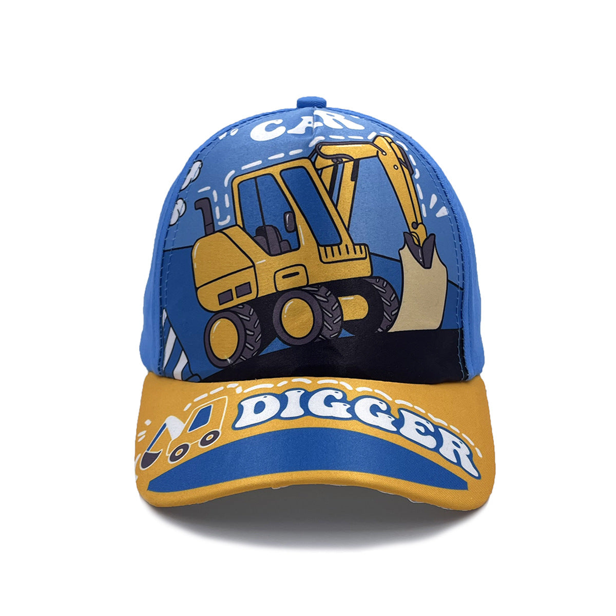 Cartoon Children's Baseball Cap For Engineering Vehicle Excavator - Kiddiez Corner