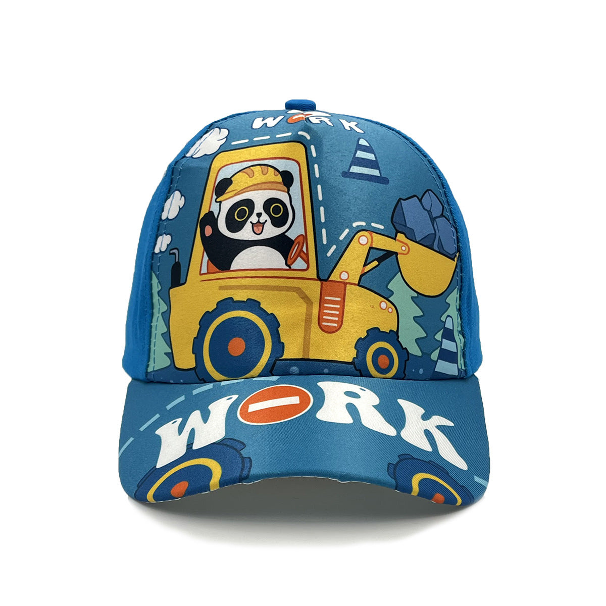 Cartoon Children's Baseball Cap For Engineering Vehicle Excavator - Kiddiez Corner