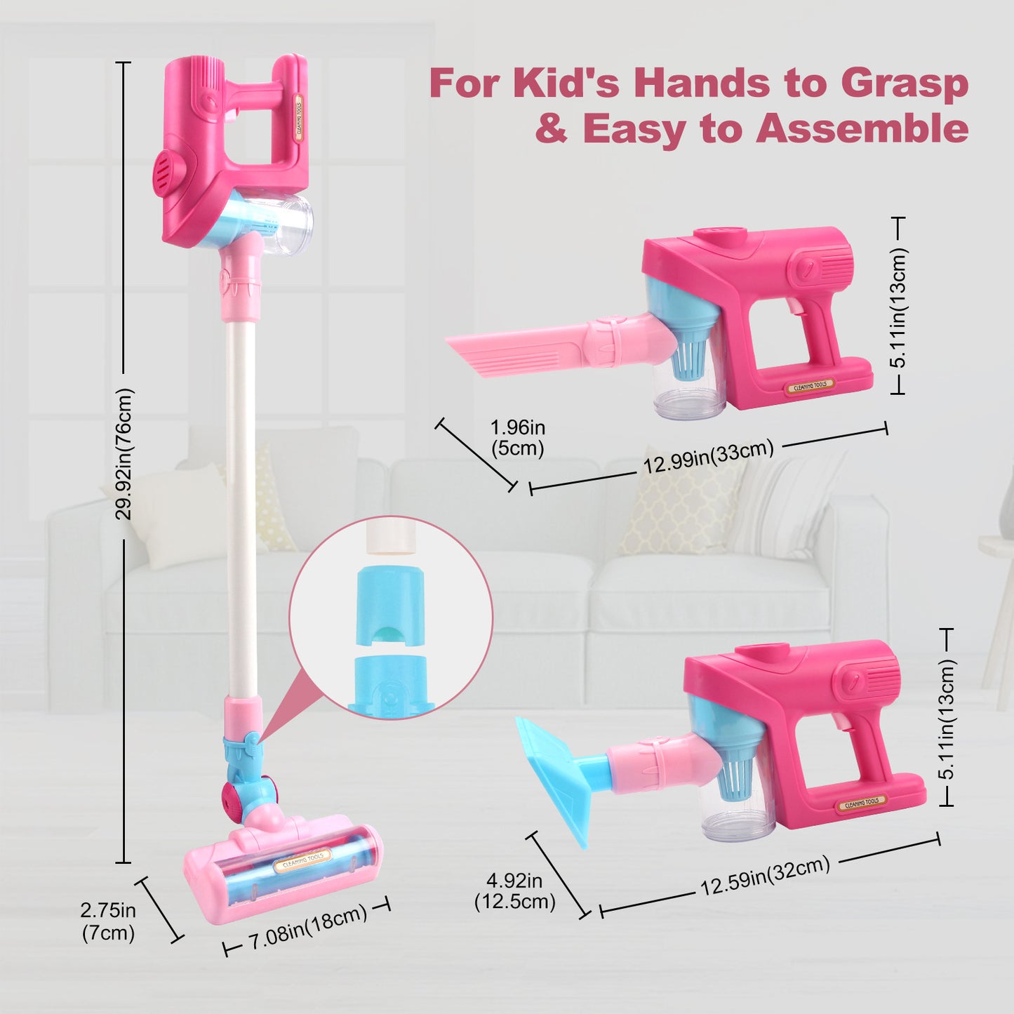 Children Play House Cleaning Vacuum Cleaner Toys - Kiddiez Corner