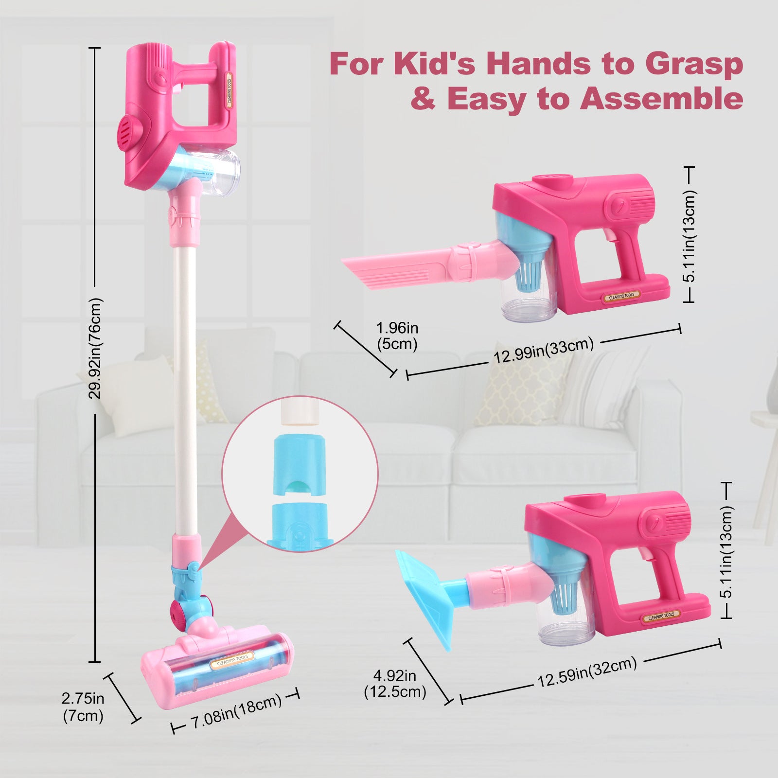 Children Play House Cleaning Vacuum Cleaner Toys - Kiddiez Corner