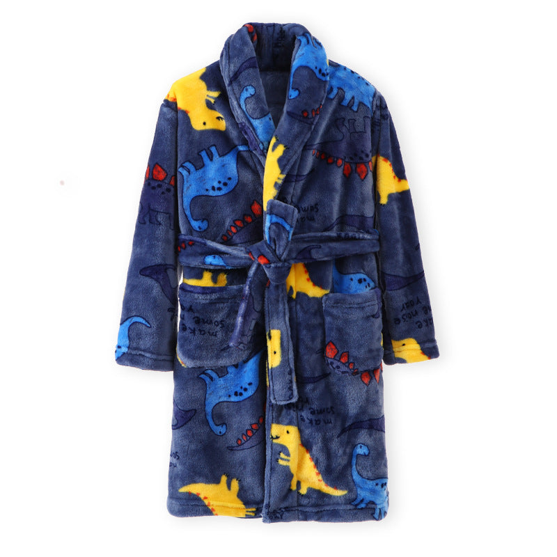 Children's Autumn And Winter Flannel Pajamas