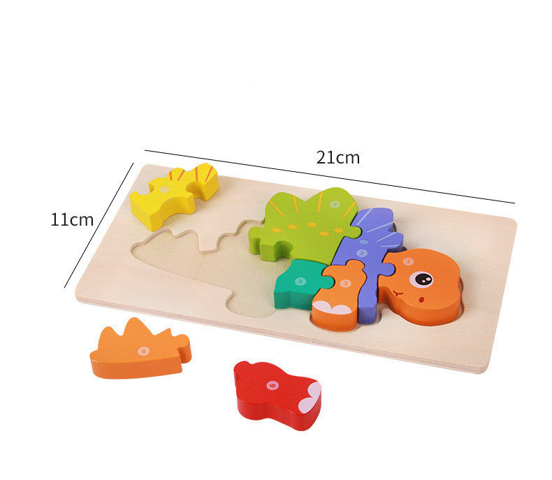 Children's Educational Toys Wooden Three-dimensional Montessori Puzzle
