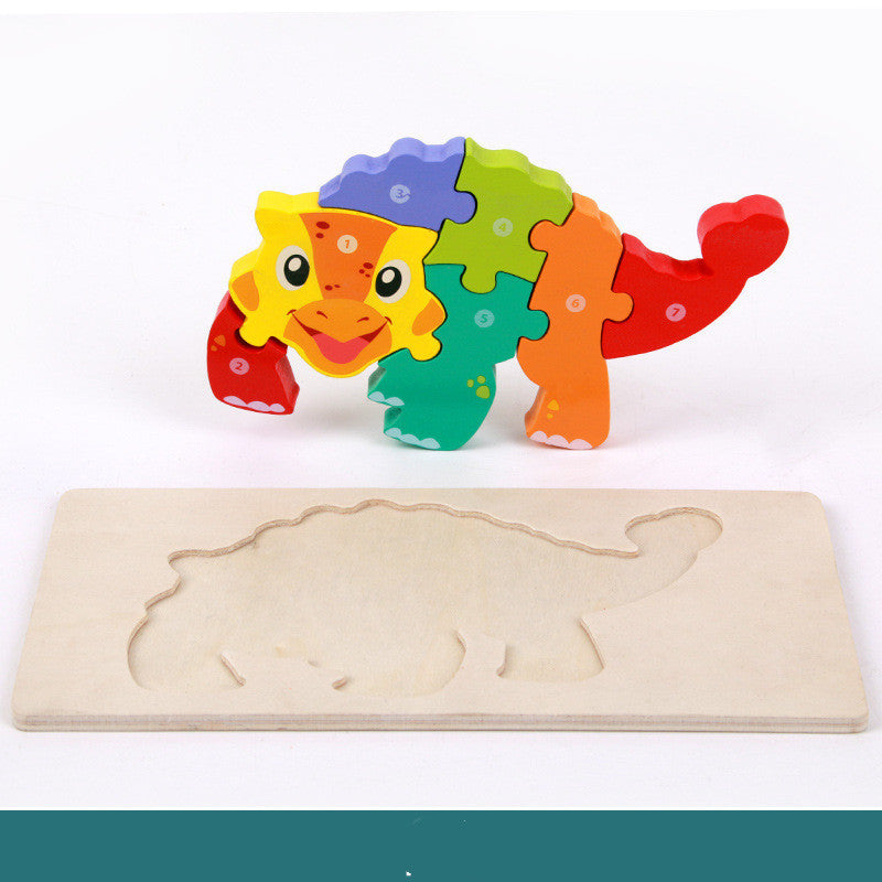 Children's Educational Toys Wooden Three-dimensional Montessori Puzzle