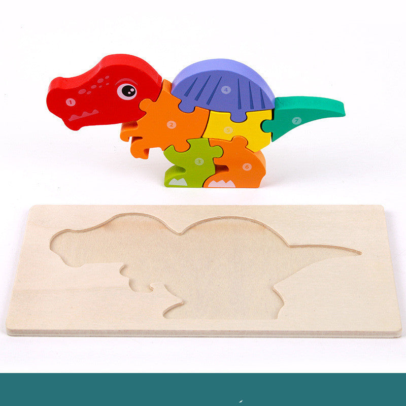 Children's Educational Toys Wooden Three-dimensional Montessori Puzzle