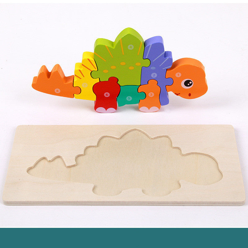 Children's Educational Toys Wooden Three-dimensional Montessori Puzzle