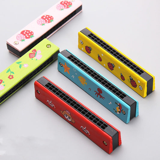 Children's Harmonica Wooden Educational Musical Toy - Kiddiez Corner